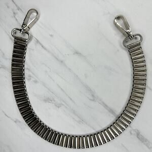 Silver Tone Chunky Bar Chain Link Purse Handbag Replacement Strap ✨